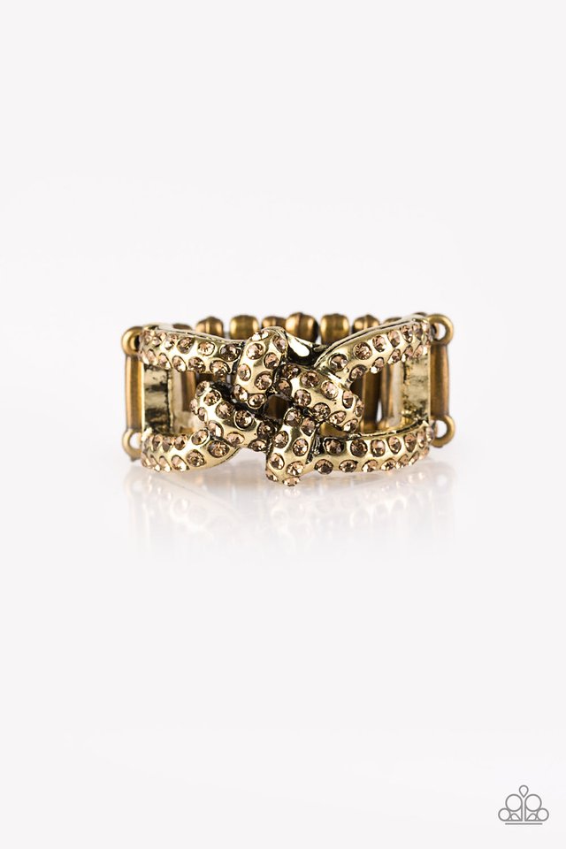 Can Only Go UPSCALE From Here - Brass - Paparazzi Ring Image