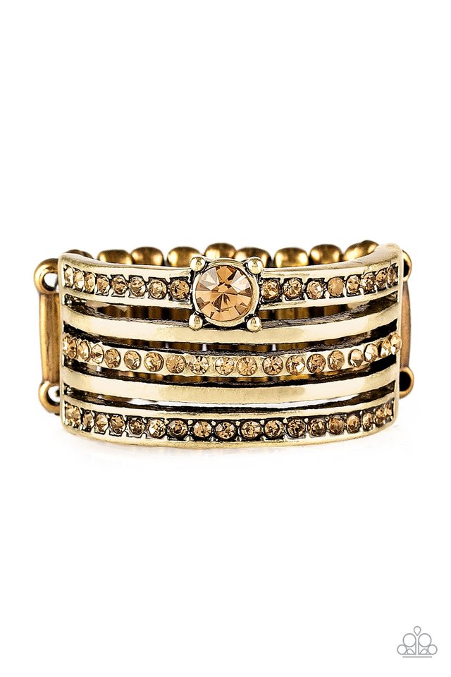 The Dealmaker - Brass - Paparazzi Ring Image