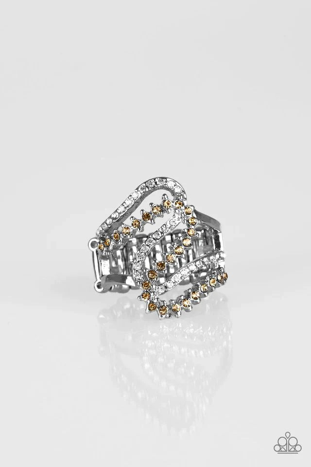 Paparazzi Ring ~ Make Waves - Brown