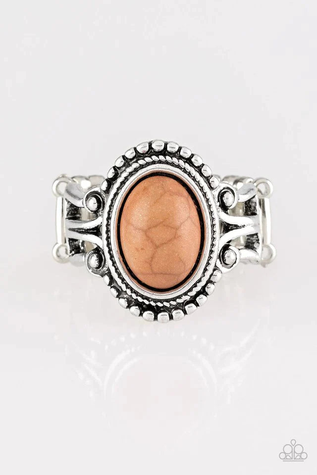 Paparazzi Ring ~ All The Worlds A STAGECOACH - Brown