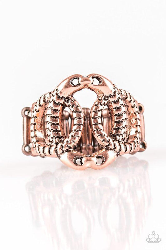 Paparazzi Rings ~ TRIO de Janeiro - Copper