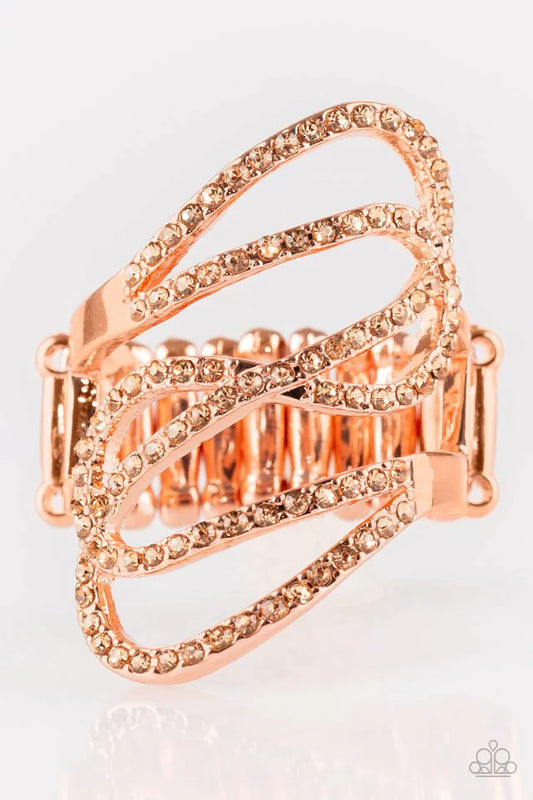 Paparazzi Ring ~ Chasing Starlight - Copper