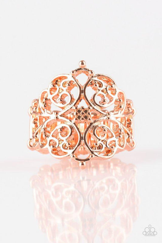 Paparazzi Ring ~ Victorian Valor - Copper
