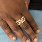 Can Only Go UPSCALE From Here - Gold - Paparazzi Ring Image
