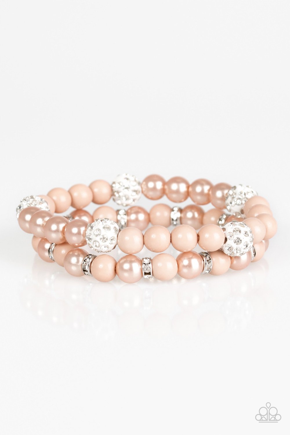 Paparazzi Bracelet ~ Teasingly Tinseltown - Brown