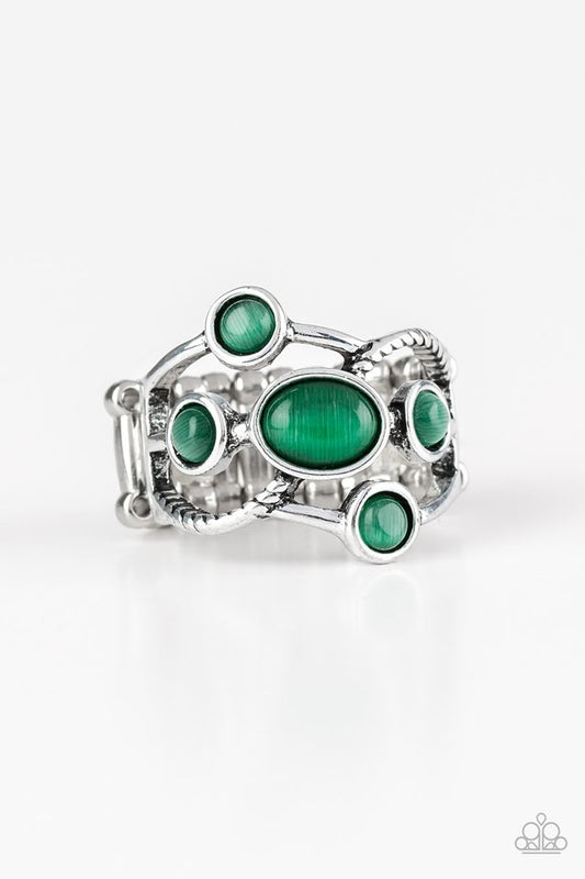 Moon Mood - Green - Paparazzi Ring Image