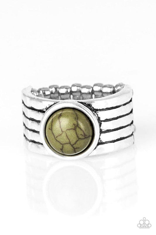 Paparazzi Ring ~ Blooming Badlands - Green
