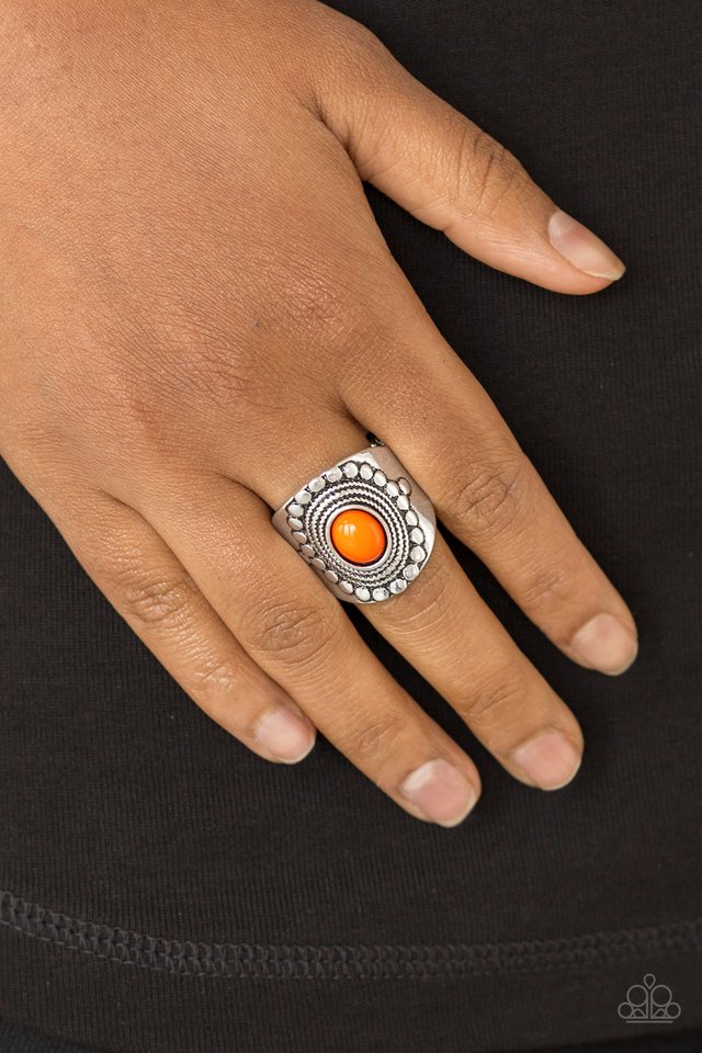 ZEN To One - Orange - Paparazzi Ring Image