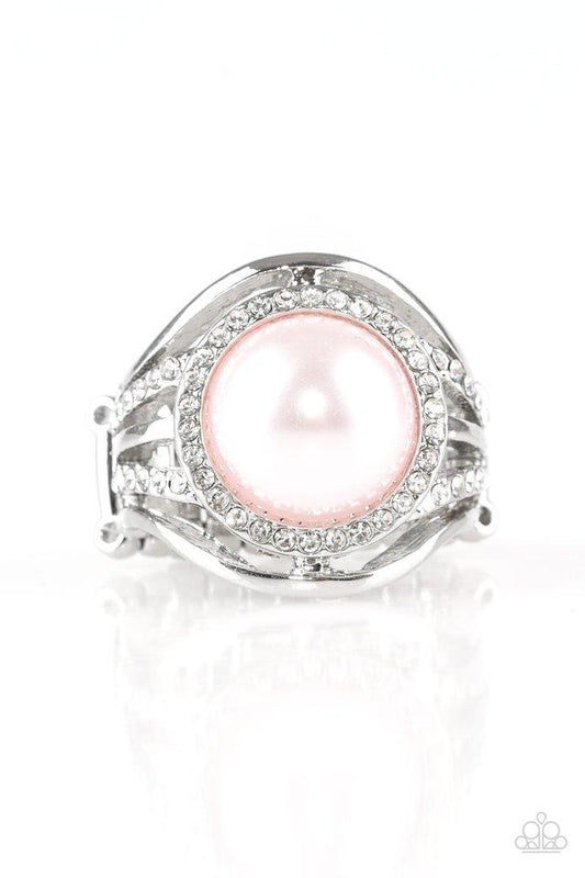 Paparazzi Ring ~ Pampered In Pearls - Pink