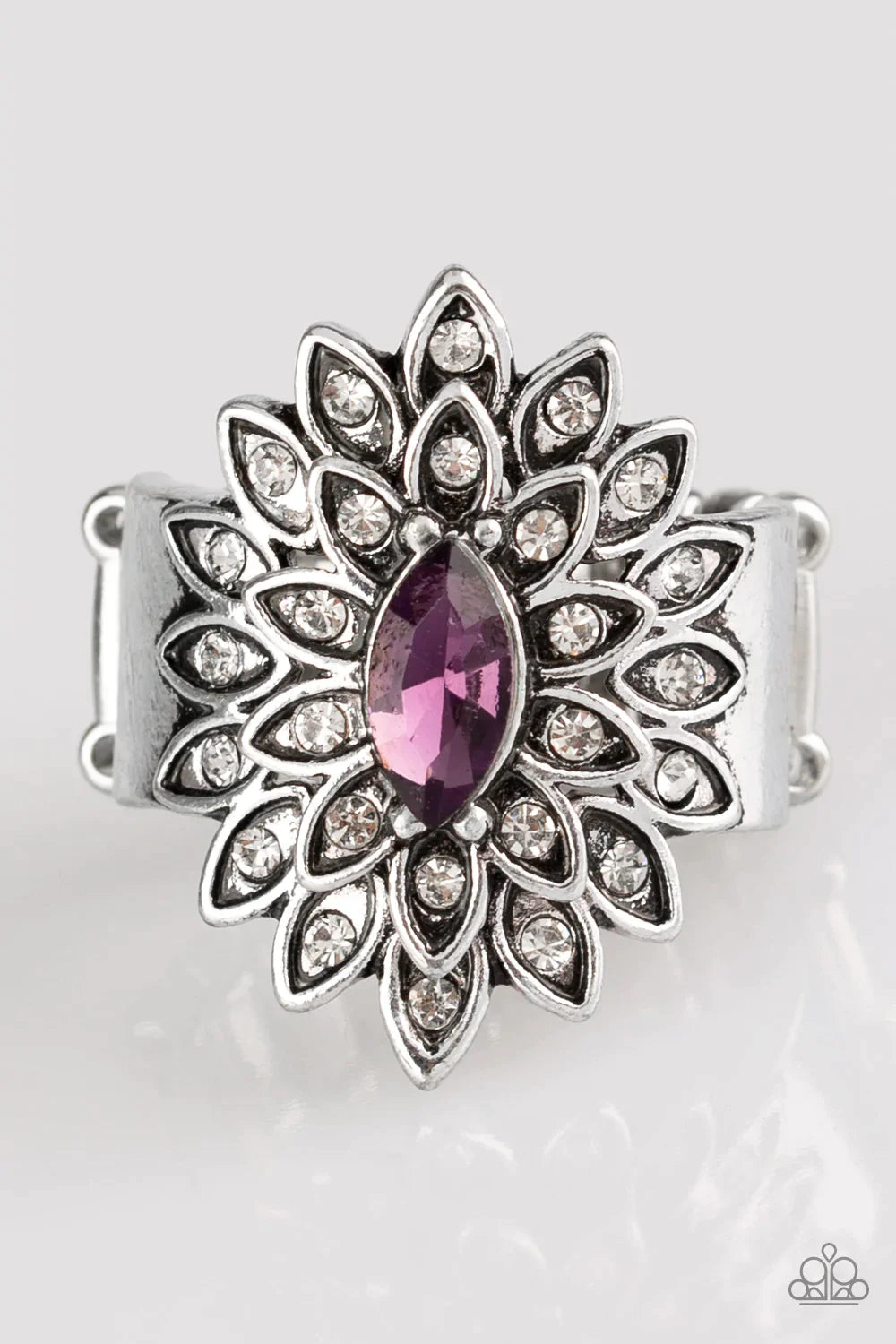 Paparazzi Ring ~ Blooming Fireworks - Purple