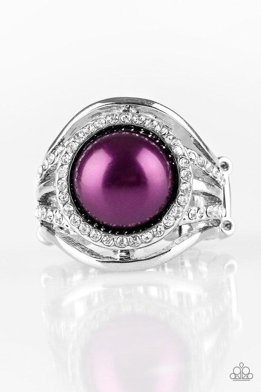 Paparazzi Ring ~ Pampered In Pearls - Purple