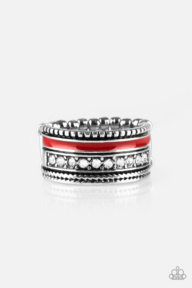 Rich Rogue - Red - Paparazzi Ring Image