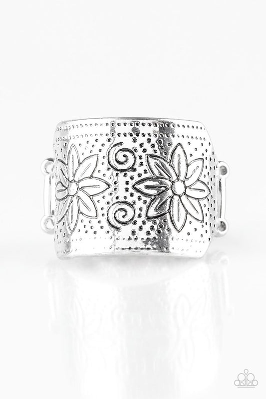 Wild Meadows - Silver - Paparazzi Ring Image