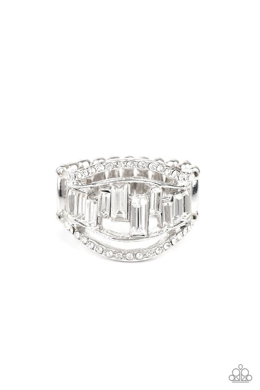 Treasure Chest Charm - White - Paparazzi Ring Image