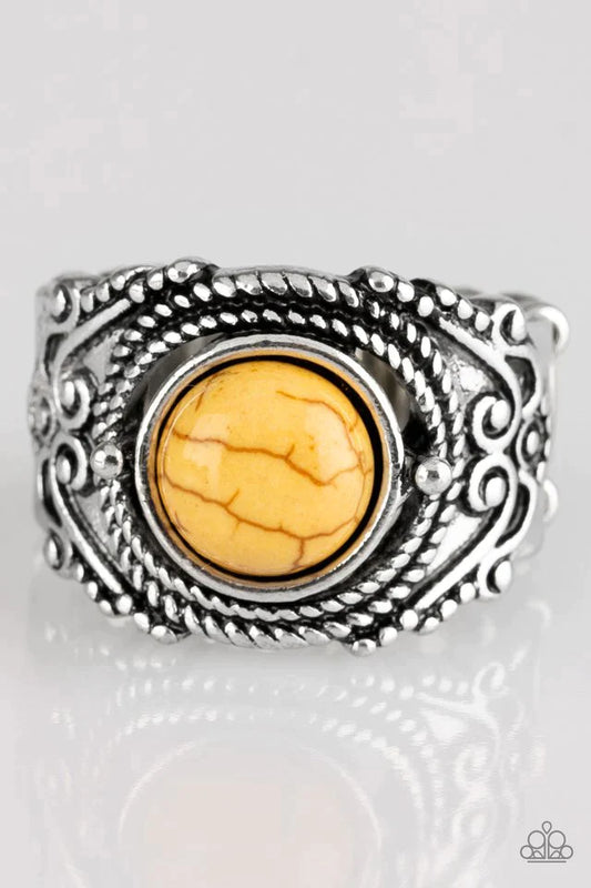 Paparazzi Ring ~ Stand Your Ground - Yellow