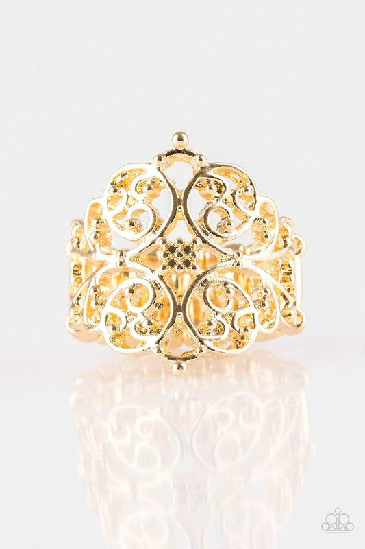 Paparazzi Ring ~ Victorian Valor - Gold
