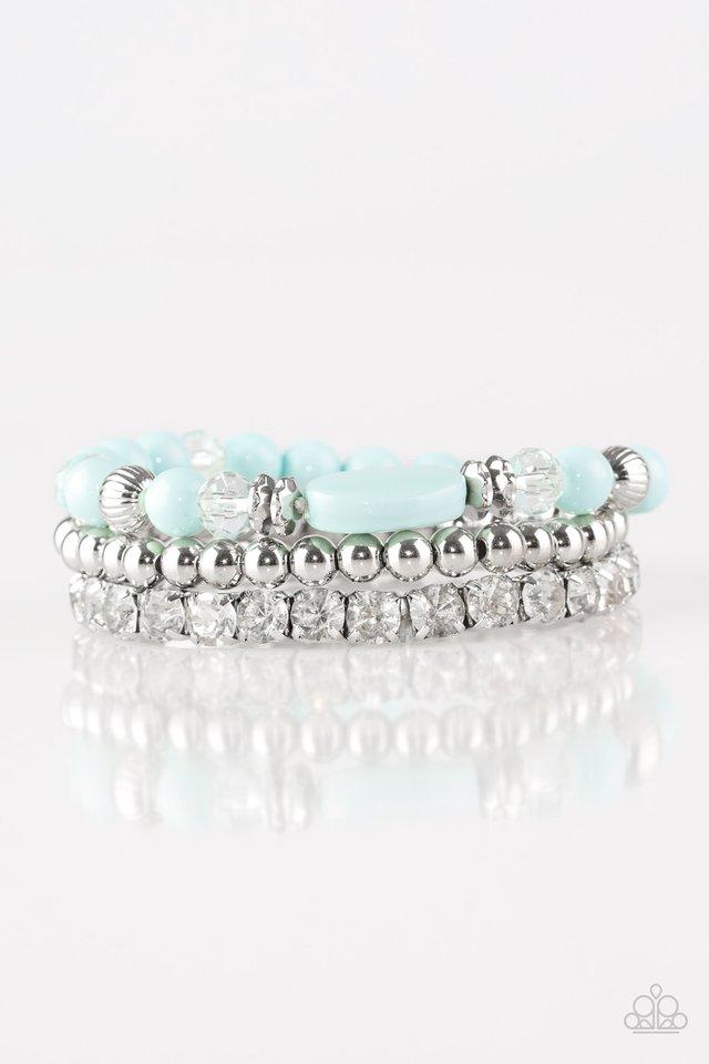 Paparazzi Bracelet ~ Modestly Madonna - Blue