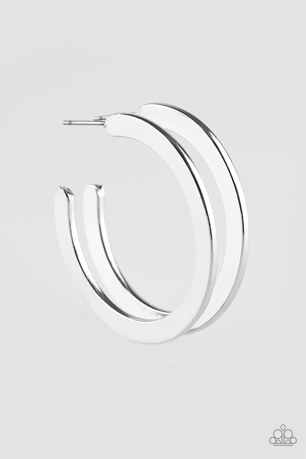 Paparazzi Earring ~ Be All BRIGHT - Silver