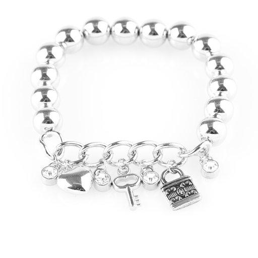Paparazzi Bracelet ~ Feelin Flirtatious - White