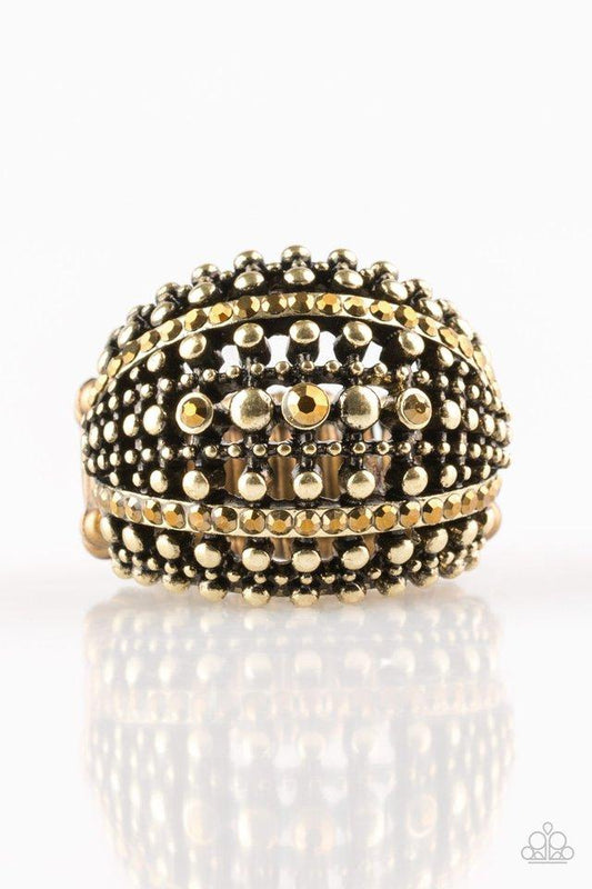 Paparazzi Ring ~ Up In ARMOR - Brass