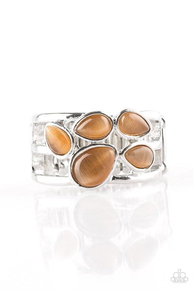 Paparazzi Ring ~ Dreamy Glow - Brown