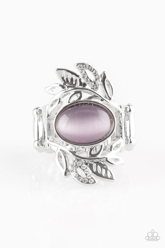 Paparazzi Ring ~ Garden Dew - Purple