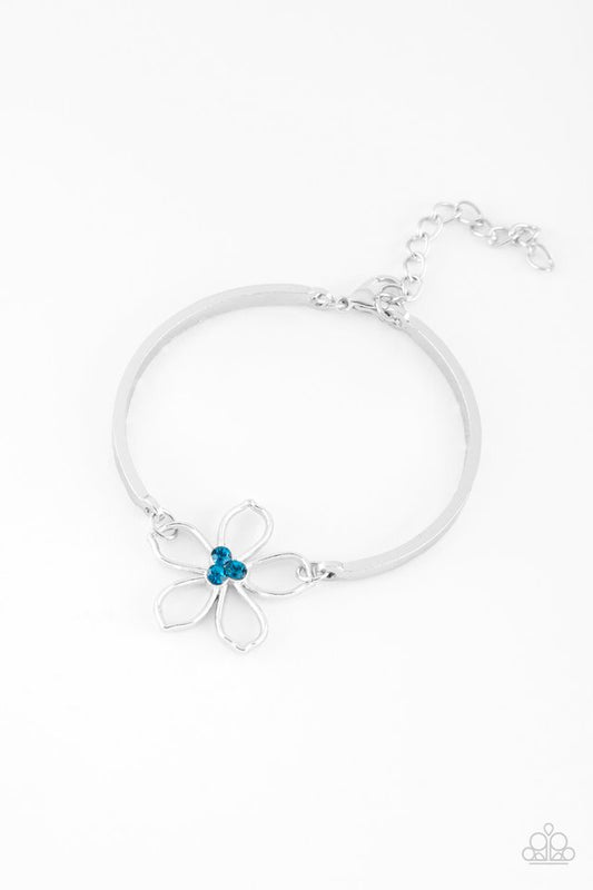 Hibiscus Hipster - Blue - Paparazzi Bracelet Image