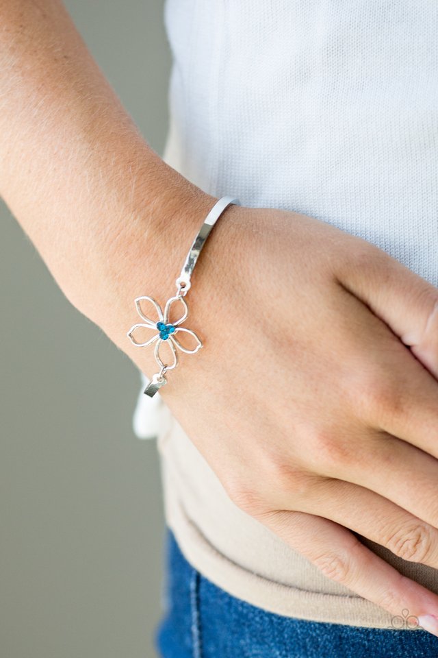 Hibiscus Hipster - Blue - Paparazzi Bracelet Image