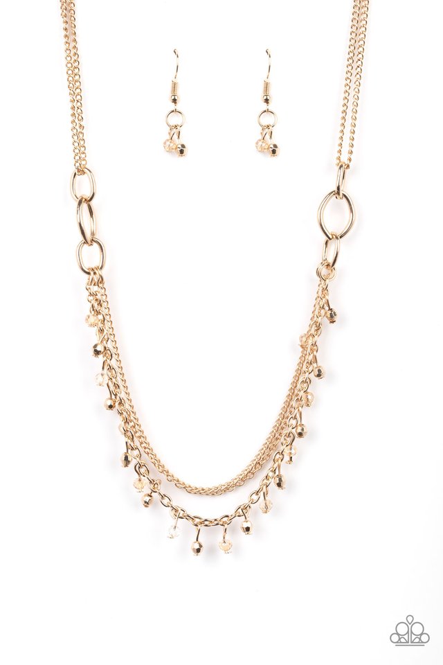 Financially Fabulous - Gold - Paparazzi Necklace Image