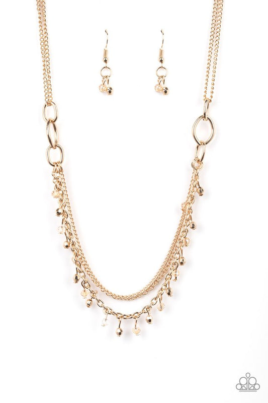 Financially Fabulous - Gold - Paparazzi Necklace Image