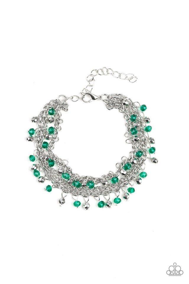 Paparazzi Bracelet ~ Cash Confidence - Green