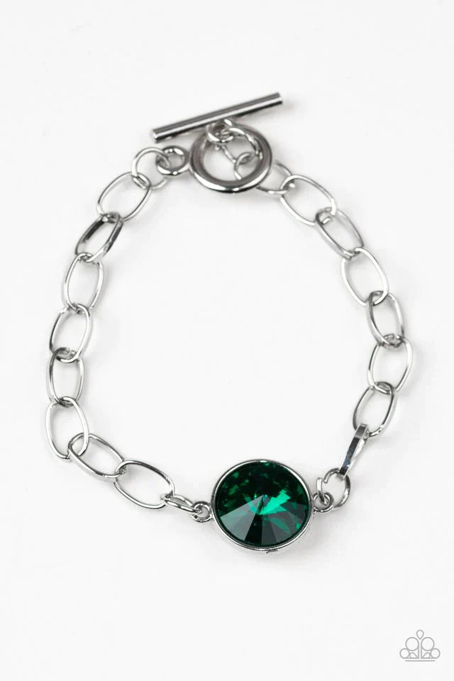 Paparazzi Bracelet ~ All Aglitter - Green