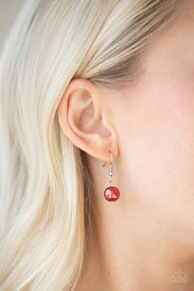 Fiercely Fancy - Red - Paparazzi Necklace Image