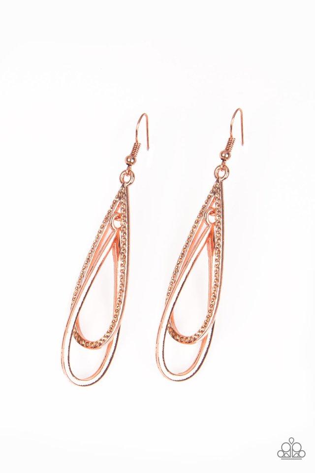 Paparazzi Earring ~ Spotlight Splendor - Copper