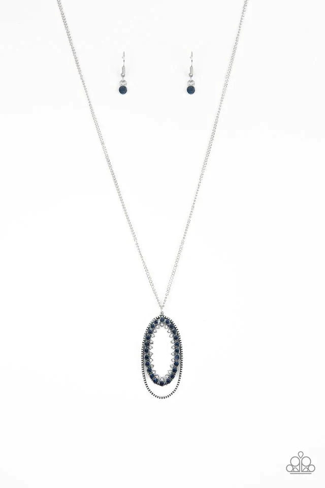 Paparazzi Necklace ~ Money Mood - Blue