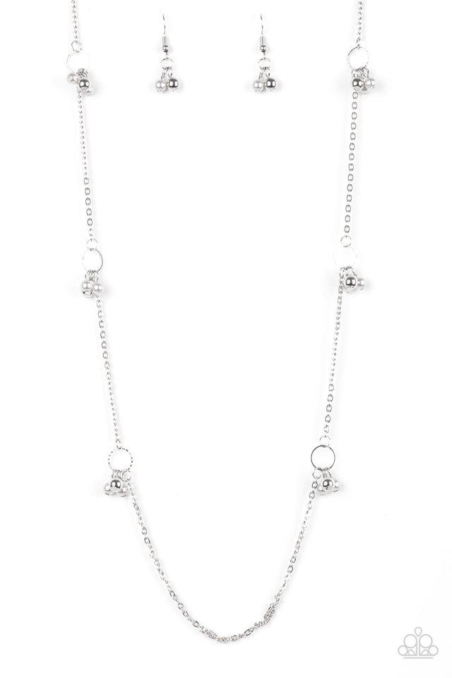 Paparazzi Necklace ~ House Party Posh - Silver