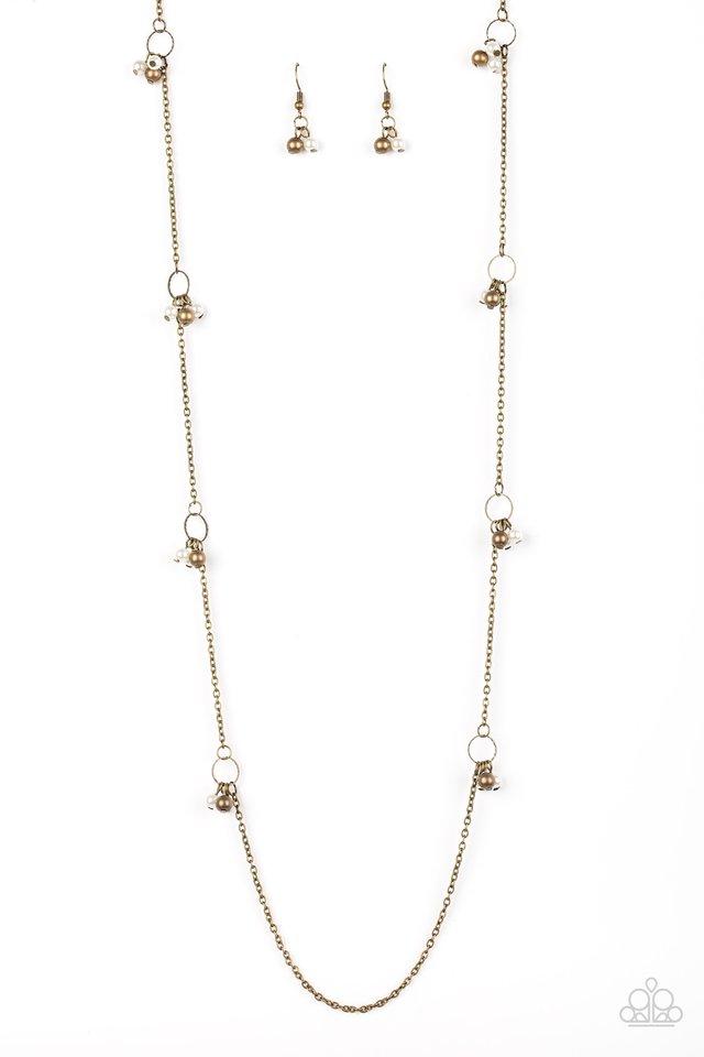 Paparazzi Necklace ~ House Party Posh - Brass