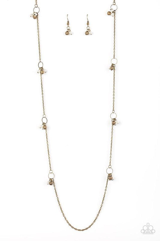 Paparazzi Necklace ~ House Party Posh - Brass