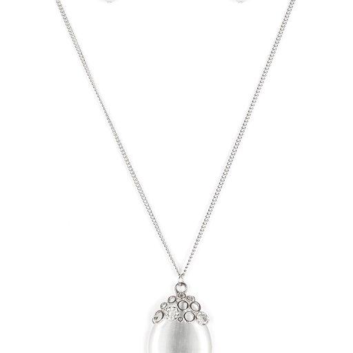 Paparazzi Necklace ~ Nightcap and Gown - White