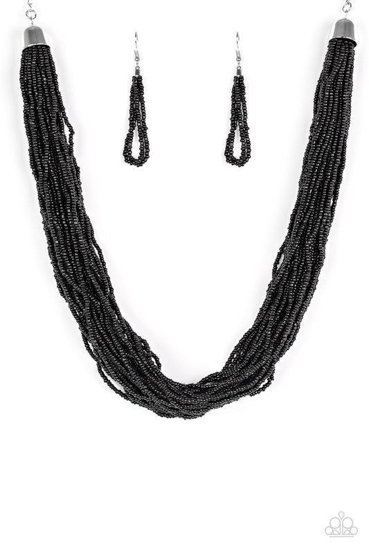 Paparazzi Necklace ~ The Show Must CONGO On! - Black