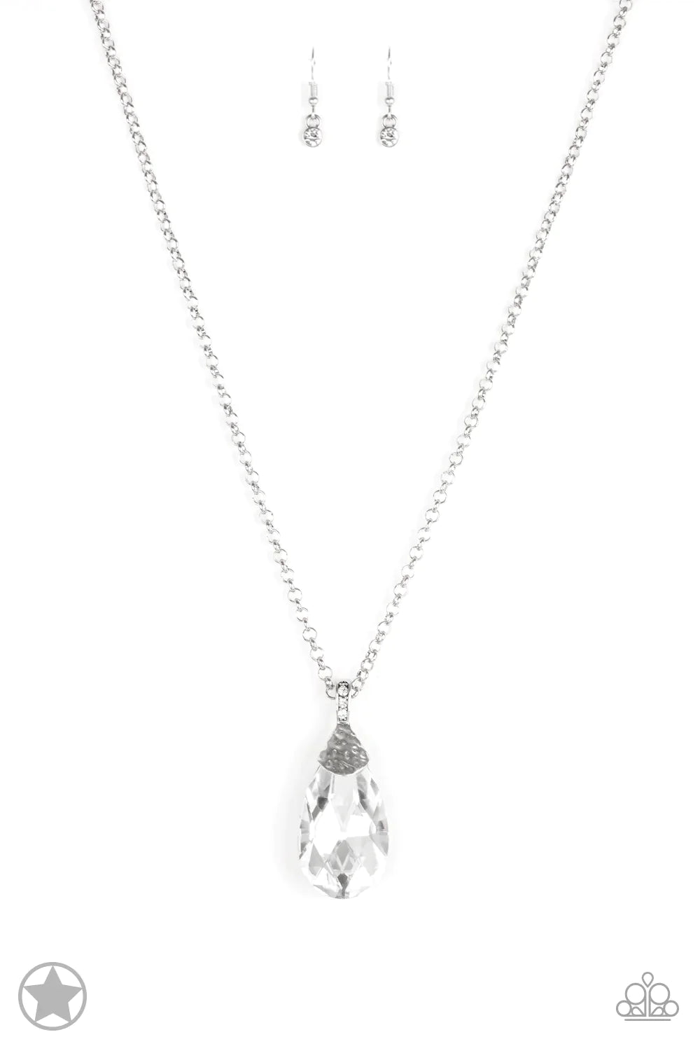 Paparazzi Necklace ~ Spellbinding Sparkle - White