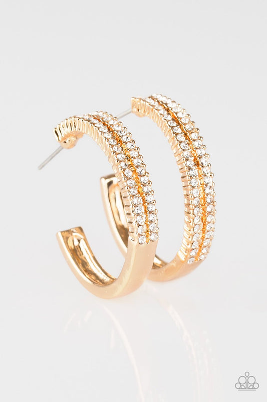 Paparazzi Earring ~ Slay Your Way - Gold