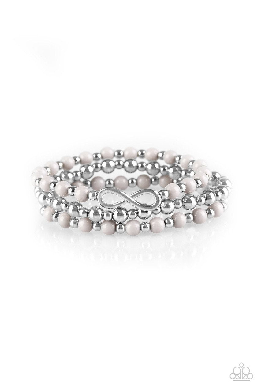 Paparazzi Bracelet ~  Immeasurably Infinite - Silver