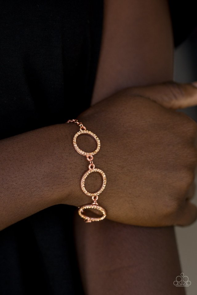 Dress The Part - Copper - Paparazzi Bracelet Image
