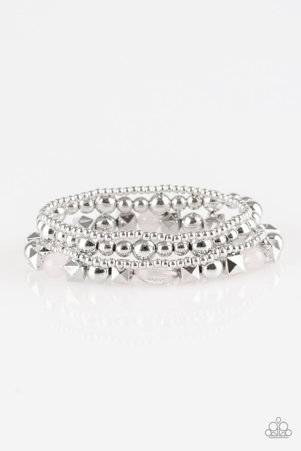 Paparazzi Bracelet ~ Babe-alicious - Silver