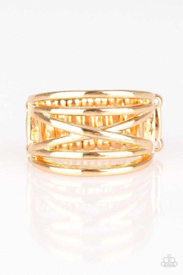 Paparazzi Ring ~ Way Wayward - Gold