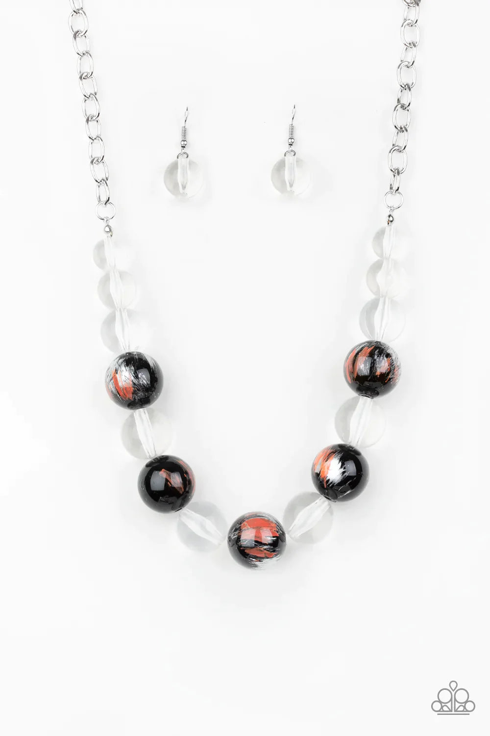 Paparazzi Necklace ~ Torrid Tide - Orange