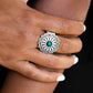 Daringly Daisy - Green - Paparazzi Ring Image