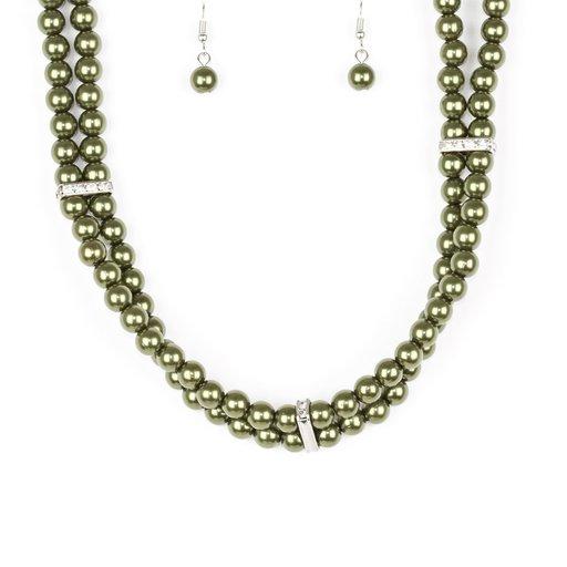 Paparazzi Necklace ~ Put On Your Party Dress - Green