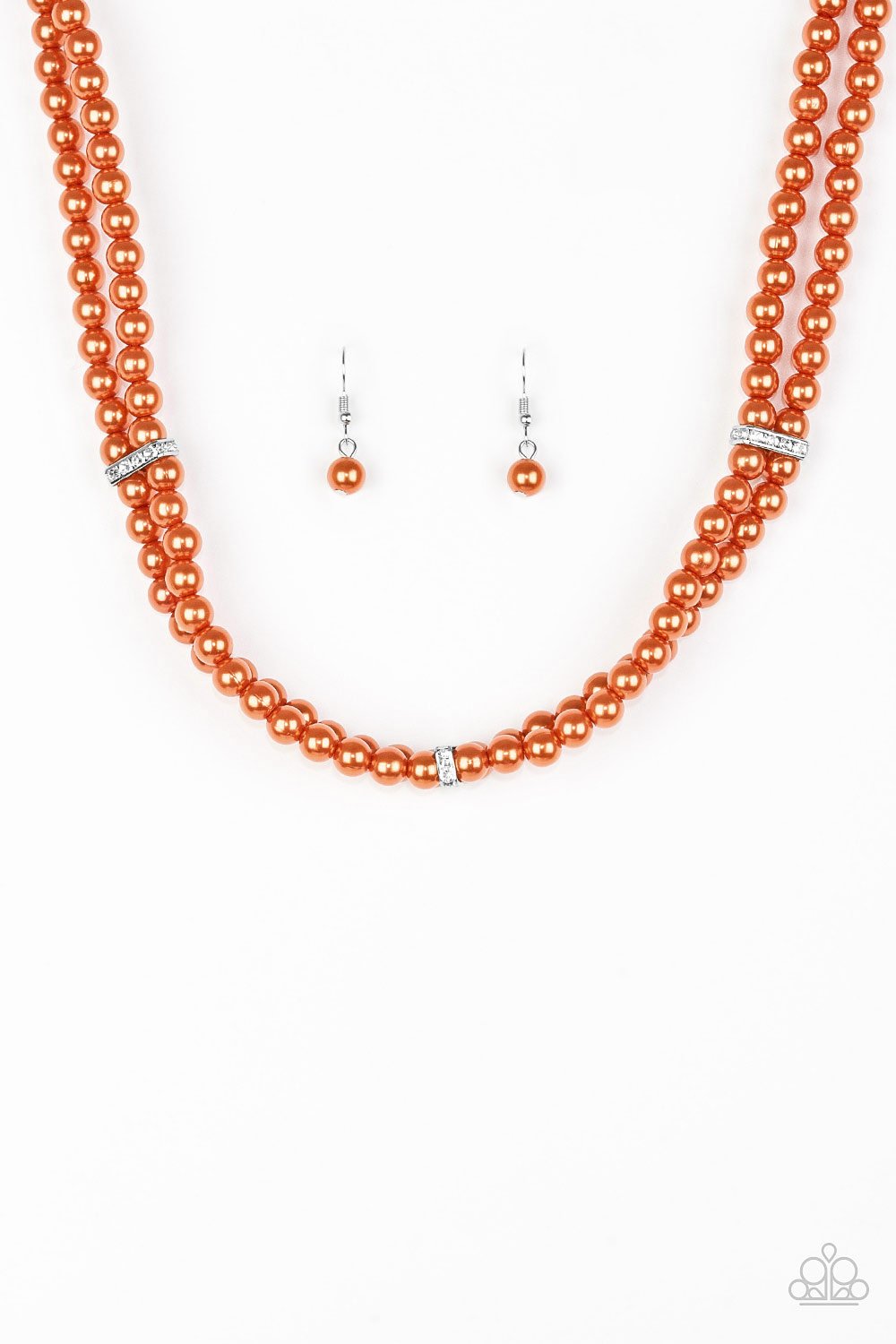 Paparazzi Necklace ~ Put On Your Party Dress - Orange